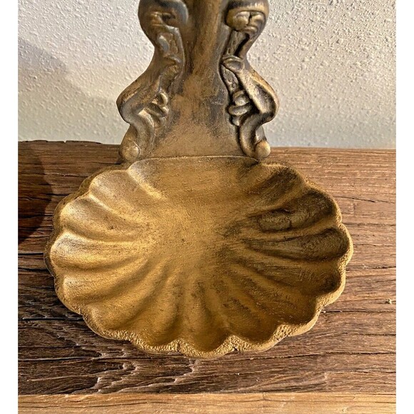 Vintage Cast Metal MCM Set of 2 Wall Hanging Ladles Spoons Kitchen Décor Used - Picture 3 of 14